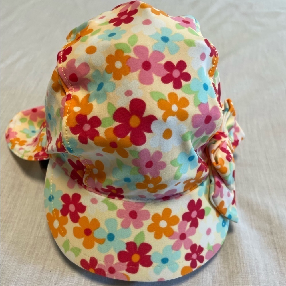 GYMBOREE Girls' Floral Sun & Swim Hat, Size 0-12M